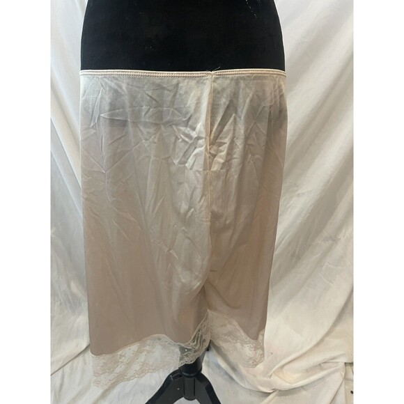 Vintage 1960's Half Slip Skirt Slip Pink Lace Wide Lace Band at Hem 14/16 Tall - Picture 5 of 6